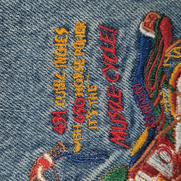 🔥🏍️ vintage motorcycle high rise jeans 🔥🏍️ - Picture 4 of 7